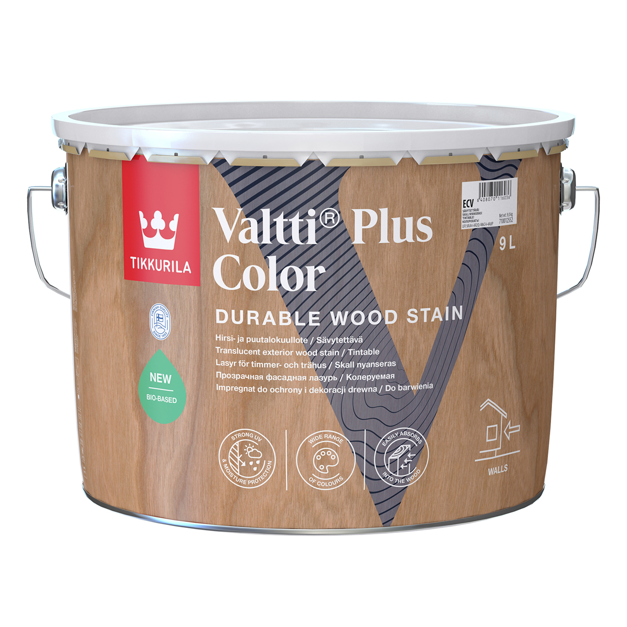 Kuullote Valtti Plus Color ECV 9L sävytettävä | STARK verkkokauppa