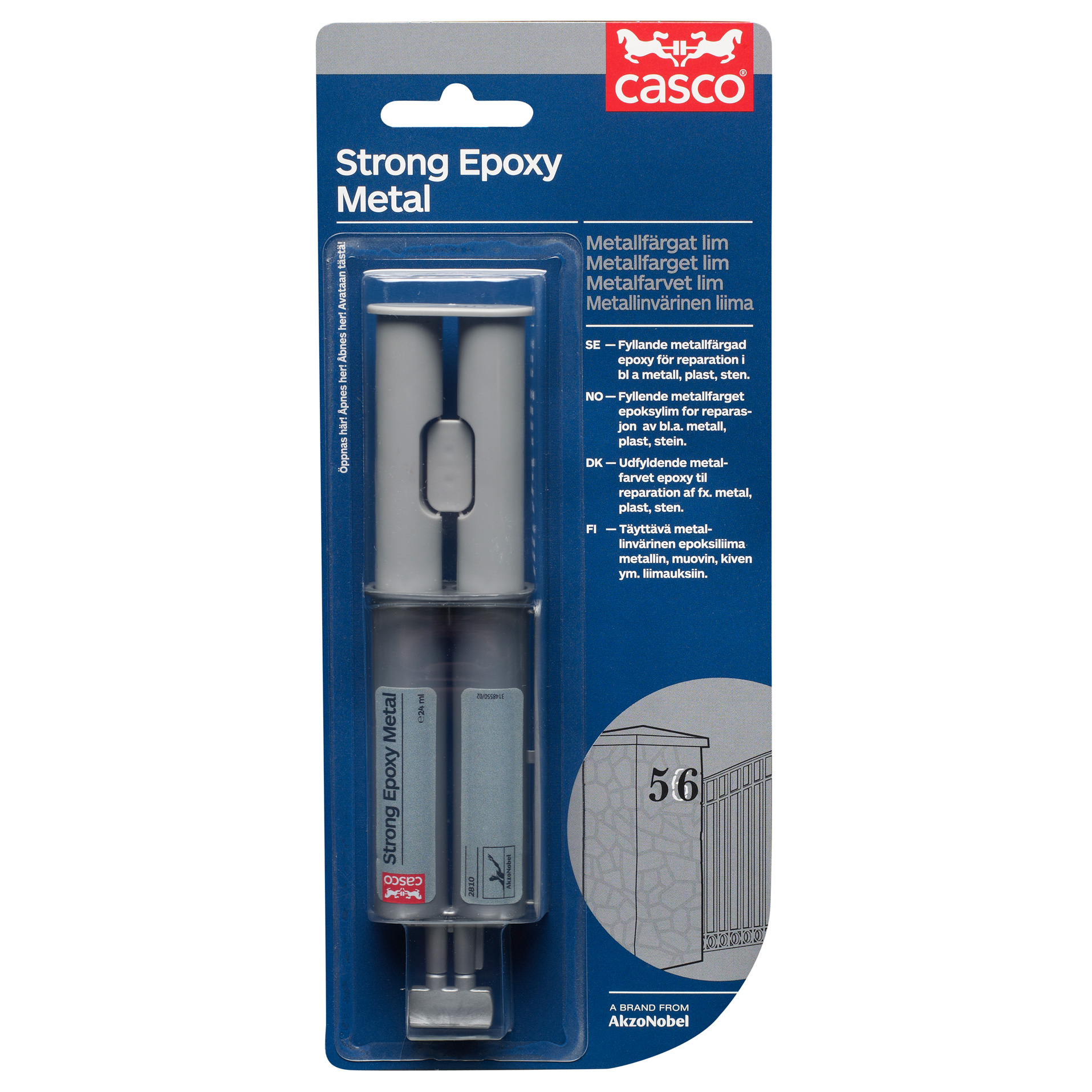 Liima Strong Epoxy Metal 2x12 ml harmaa STARK verkkokauppa